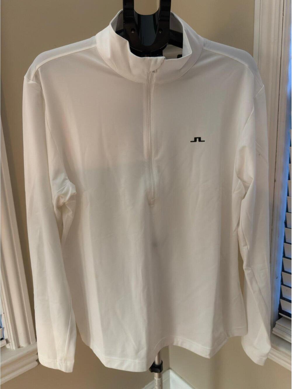 J.Lindeberg Luke Half Zip Mid Layer XXL White Performance‎ Pullover NWT